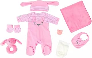 Tiny Treasures Pink Layette Set (Doll sold separately)