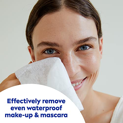 Nivea 3In1 Caring Cleansing Wipes For Face And Eyes, Effective As A Waterproof Makeup Remover, Gentle Facial Cleanser For Dry And Sensitive Skin, 40 Ct #TOP4