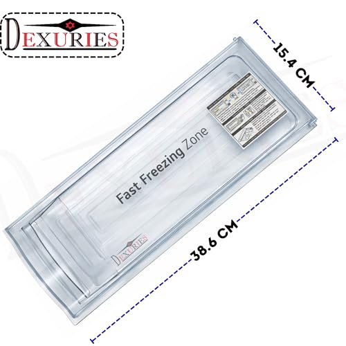 Image of DEXURIES Dual Layer Crystal Clear Freezer Door /Freezer Flap Compatible with LG Direct Cool Refrigerator 190L | Replacement Freezer Compartment Door | Part Code 3580JF1005 | Transparent (Pack of 1)