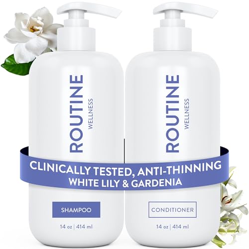Routine Wellness Shampoo & Conditioner Set - White Lily & Gardenia