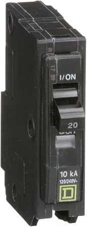 Schneider Electric QO120 Circuit Breaker - 20-Amp, 120/240 Volt