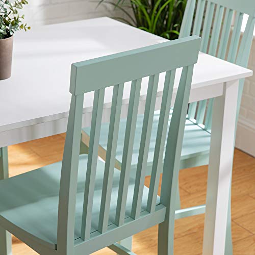 image for Walker Edison Modern Color Dining Room Table and Chair Set Small Space