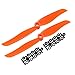 uxcell RC Propellers CW 6035 6x3.5 Inch 2-Vane Fixed-Wing for Airplane Toy, Nylon Orange 2pcs with Adapter Rings