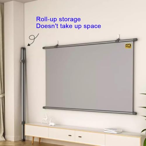 Pantalla de proyección manual 72" 4:3 anti luz miniatura 2
