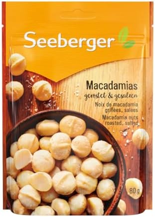 Seeberger Macadamias geröstet & gesalzen, intensiv nussig (13 x 80 g)