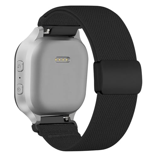 Stretchy Bands for Gizmo Watch Band for Kids Compatible with Gizmo Watch 3 2 1/ Gabb Watch 3 2 1/ SyncUP/Cosmo JrTrack Watch, Soft Breathable Nylon Stretch Strap with Magnetic Clasp for Boys and Girls