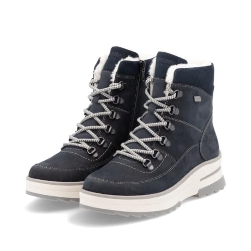 Remonte Damen Snowboots D2B74, Frauen Stiefel,lose Einlage,wasserabweisend,remonteTEX,uebergangsschuhe,Winterboots,schnürstiefel,warm… – Ansicht 6