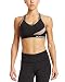 Mission Women's VaporActive Temper Racerback Medium Impact Sports Bra, Moonless Night/Funghi, Medium