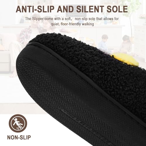 Trump Wig Slippers, Womens Mens House Slippers Trump Slippers, Warm Memory Foam Anti-Slip House Shoes Comfortable Plush Slippers Home Bedroom3