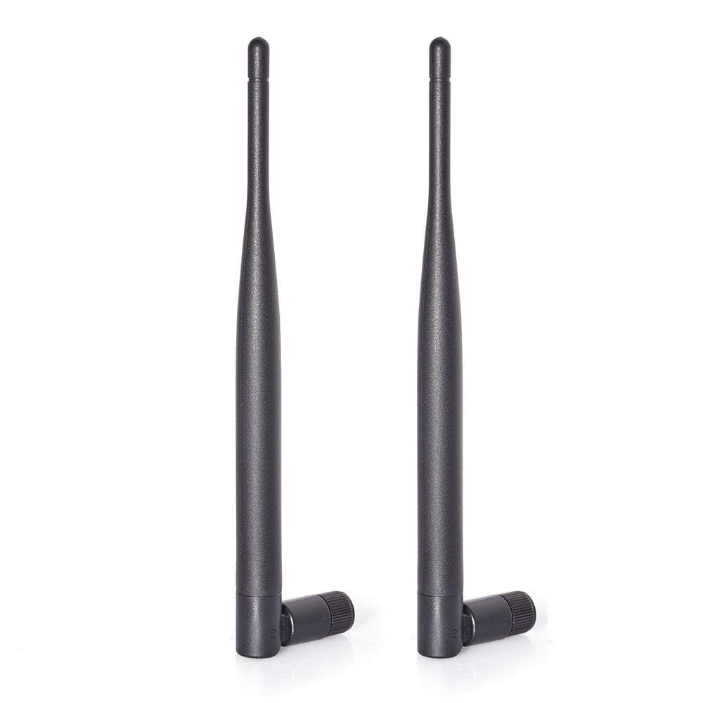 Bingfu Dwuzakresowa antena WiFi 2,4 GHz 5 GHz 5,8 GHz 6 dBi wtyczka SMA do bezprzewodowej kamery wideo, kamery IP, rejestratora monitoringu DVR, pojazdów, ciężarówek, kamperów, przyczep, kamer cofania