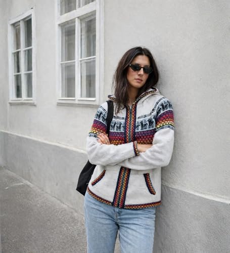 Image of Gamboa Alpaca Cardigan Sweater Women Winter Autumn Sweaters Lightweight