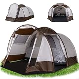 COSTWAY Tienda de Camping para 4-6 Personas, 350 x 283 x 202 cm
