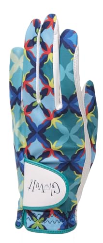 Glove It Guanto da golf da donna, leggero e morbido, in pelle cabretta, con protezione UV, piastrelle turche