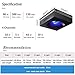 PopBloom 2PCS RL90 LED Saltwater Aquarium Light, Reef Light for Coral Full Spectrum, Saltwater Coral Reef, Marine Fish SPS/LPS, 90-120cm 36in-48in Tank
