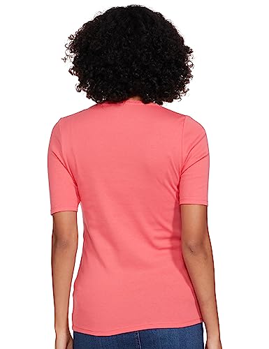Image of Marks & Spencer Womens Solid Cotton Crew Neck Regular Fit T Shirt