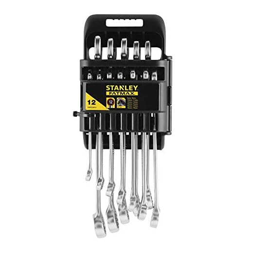 STANLEY FATMAX FMMT82845-0 - Juego de 12 llaves combinadas Fatmax