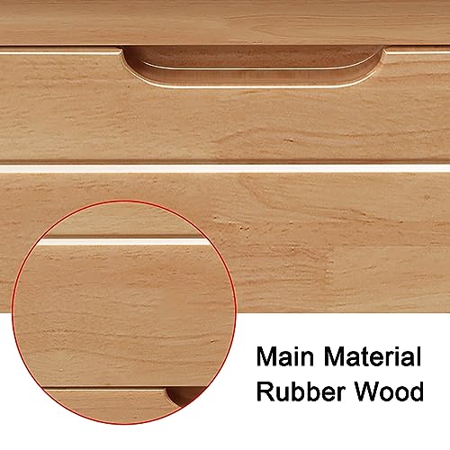 Table de chevet bois 2 tiroirs meuble d'appoint compact