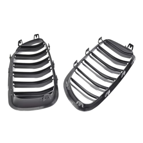 Parrilla delantera para BMW Serie 5 F10 F11 F18 negro brillante doble rejilla 5