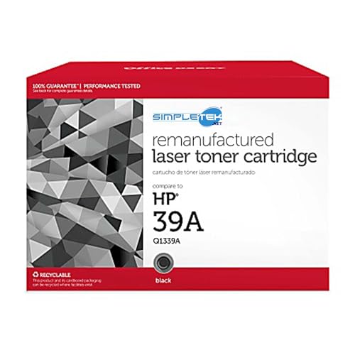 Toner noir Q1339A 39A compatible avec HP LaserJet 4300 de Simpletek pour impression de bureau
