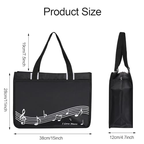 Music Tote Bag Handbag,piano bag,Nylon Cloth Waterproof Women's Shopping Bag,Travel bag with high note zipper,2