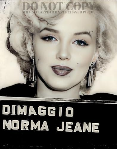 Portrait Marilyn Monroe 20,3 x 25,4 cm photo rare star cinéma DiMaggio