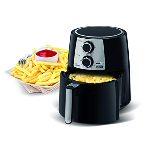 Fritadeira Air Fryer Sem Óleo Midea, Preto, 3,5L, 220V