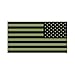 4" Reverse Subdued OD Green American Flag - Color Sticker - Decal - Die Cut