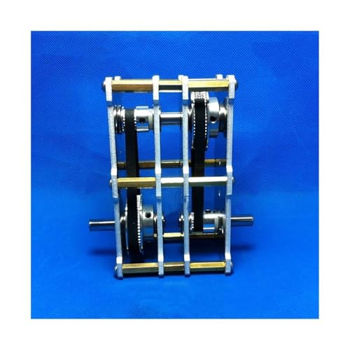 Gearbox 122x108x55mm Reducer Accelerator Gearbox 1:8 1:16 Speed Ratio Synchronous Wheel Pulley Transmission 8mm Double Shaft Steering Direction(1:16)