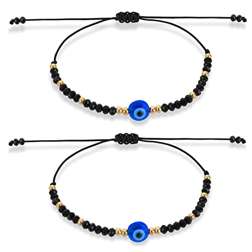 Yolev Evil Eye Bracelet – Adjustable Handmade Cord Yolev Evil Eye Bracelet – Adjustable Handmade Cord