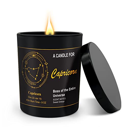 Capricornus Birthday Gifts for Women, Scented Candles, Soy