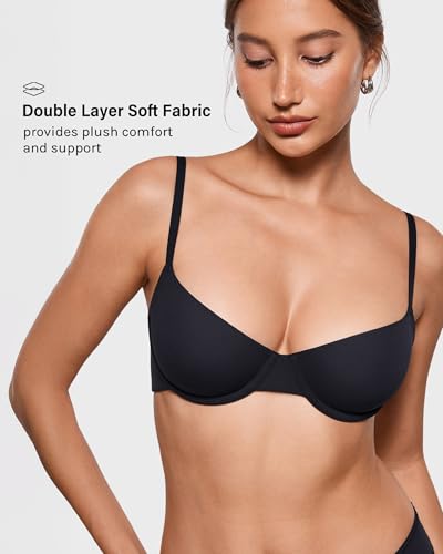 Image of INLYRIC Women's Unlined Balconette Bra Demi Underwire