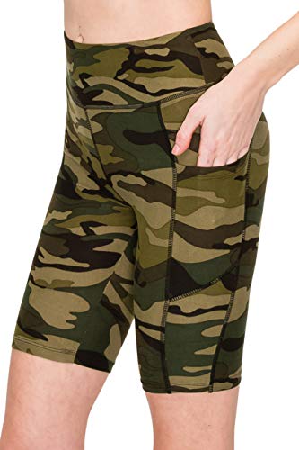 Image of ALWAYS Women's High Waist Bike Shorts - Athletic Workout Tummy Control Stretch Running Yoga Pants