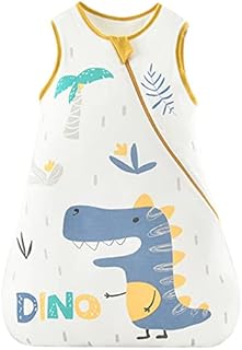 FUNUPUP Baby Sleeping Bag 2.5 Tog Toddler Sleeping Sack Winter Wearable Swaddle Blanket with Two-way Zipper for Baby Girls and Boys 0-6 Months (Dinosaur)