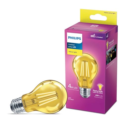 Philips 568857-4A19/PER/YELLOW/G/E26/ND 4/1PF Colored Standard LED Light Bulb - image 1