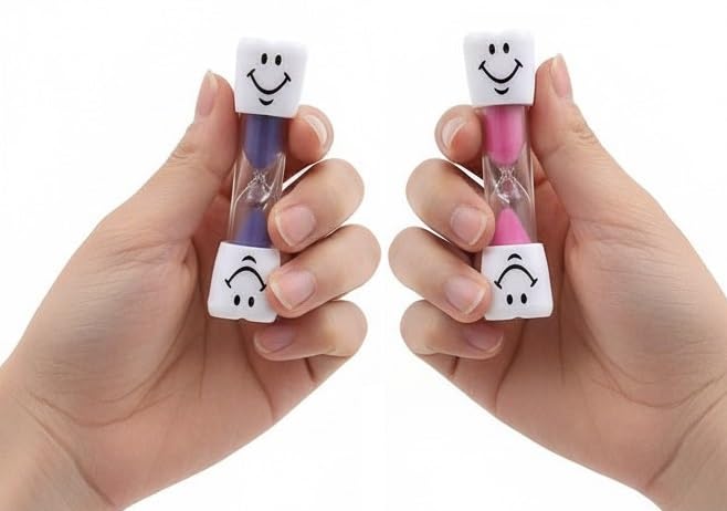 Toothbrush Timer for Kids – Colorful Sand Timer Encourages Proper BrushingMulti Color, Pack of 2-image-13
