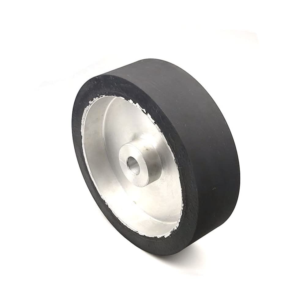 250 * 75mm Solid Rubber Contact Wheel Dynamically Balanced Working with Sanding Belt,25mm