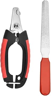 ALOEU Cat Nail Scissors for Pets Dogs Toe Claw Trimmer, Professional Pet Nail Clippers for Cats, Small Dog Breeds, Rabbits and Small Animals, Pet Grooming Products (Red) product image