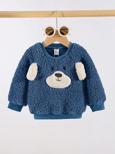 CUTIECRAZE Cuticraze Sweatshirt for Kids || Sweatshirt for Boy (Kids-05-Blue-(18-24M)) - Image 3 thumbnail