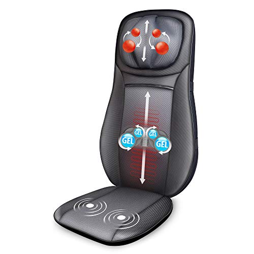 Snailax Gel Shiatsu Neck & Back Massager - Gel Massage Nodes, Full Back