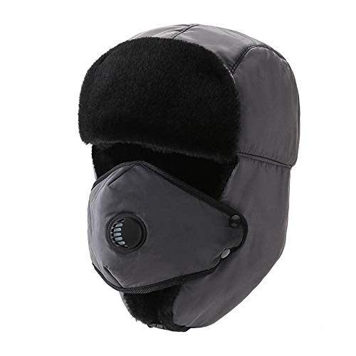Chapka homme hiver bonnet trappeur chaud en coton avec cache-oreilles