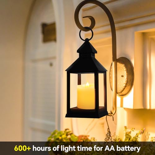 Image of 3x3 Flickering Flameless Candles, Real Wax LED Battery Operated Candles, 3 inch Flameless Candles with Remote,for Wedding Holiday Home Decor,Ivory