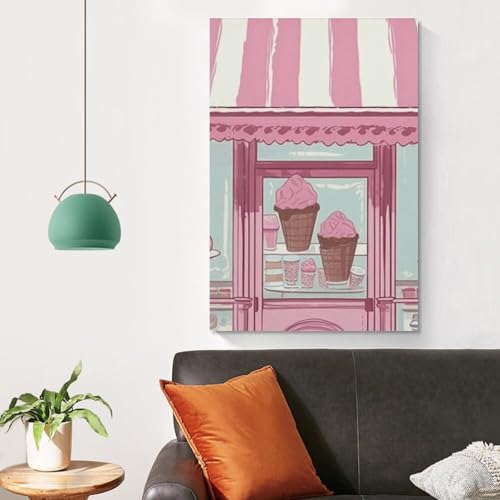 Affiche colorée moderne en impression sur toile haute qualité