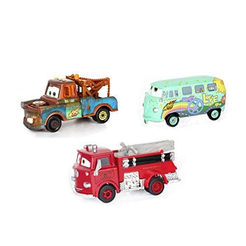 3PCs Cars Movie Toys Fillmore &Tow Mater & The Red Diecast Toy Car 1:55 Loose Kids Toy Vehicles McQueen Toys Car Firetrucks 3PCs Cars Movie Toys Fillmore &Tow Mater & The Red Diecast Toy Car 1:55 Loose Kids Toy Vehicles McQueen Toys Car Firetrucks