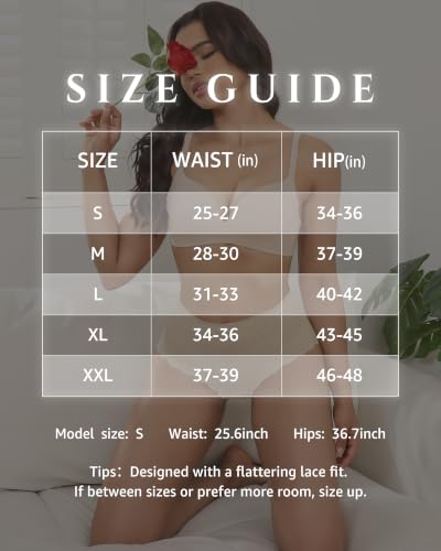 Aijolen Women's Lace Boyshort Underwear Sexy Feminine Panties 5 Pack - image 6