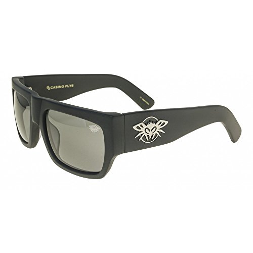 Black Flys Casino Fly Sunglasses - Matte Blk - Smoke Polarized