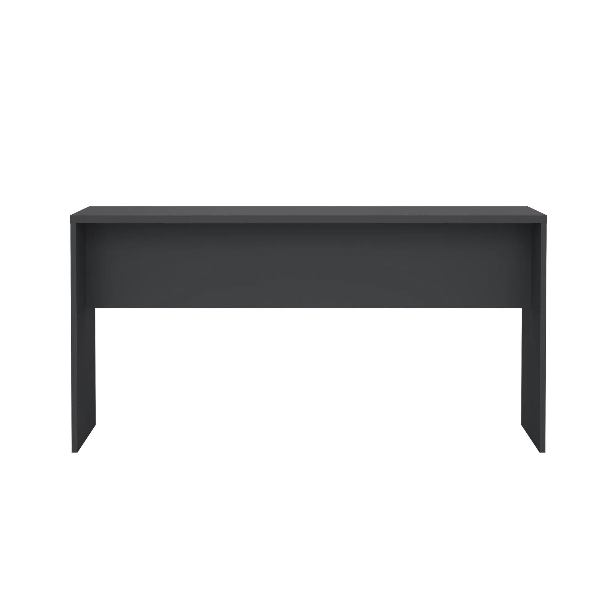 Bissolo Casa Scrivania Gaming Moderna, 150x40x75,6 cm, Grigio Opaco, Design Rettangolare, Laminato
