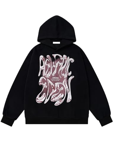 Aelfric Eden Womens Hoodies Oversized Graphic Hoodies Unisex Y2k Heavyweight Hoodie Pullover Trendy