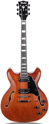 Redid Semi-Hollow Body Electric Guitar RD-100 Jazz Guitar with F-...