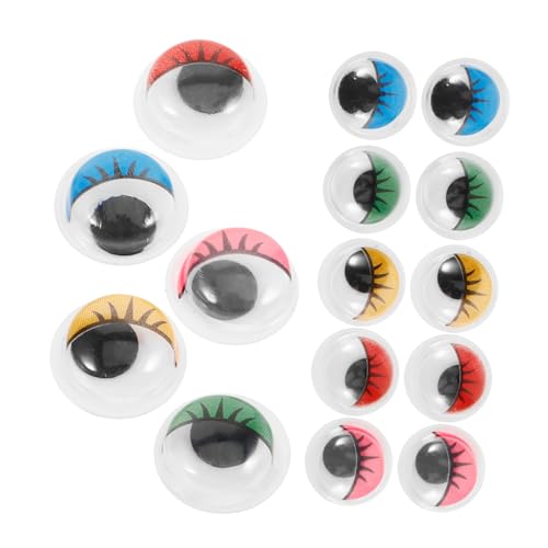 Angoily Plastic Wiggle Eyes 200pcs DIY Craft Eyes Supplies Easy to Apply Adhesive Backing Fun for Boys and Girls Crafts
