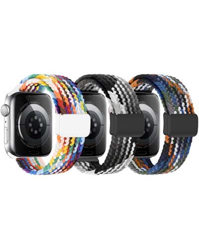 Bracelet tressé élastique Apple Watch enfant résistant pour le sport et l'école